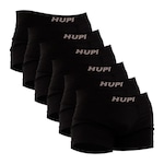 Kit Cueca Boxer Hupi Para Seamless - 6 Unidades - Adulto PRETO