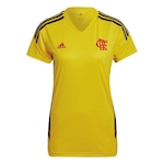 Camisa Treino do Flamengo Condivo 22 adidas - Feminina AMARELO