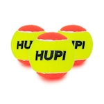 Kit de Bola de Beach Tennis HUPI Pro - Pack 03 Unidades AMARELO