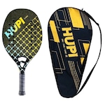 Raquete Beach Tennis HUPI Deft Ultra Pro Kevlar com Bolsa PRETO