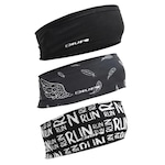 Kit Testeira Headband Hupi Run - 3 Unidades PRETO