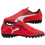 Chuteira Society Puma Rapido III TT BDP - Adulto VERMELHO