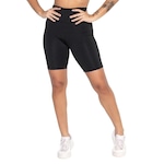 Bermuda Fristyle Fitness Academia - Feminina PRETO