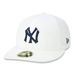 Boné Aba Reta New Era 59Fifty Low Profile MLB New York Yankees Modern Classic Fitted - Snapback - Adulto Off White