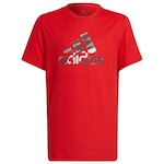 Camiseta adidas Prime Vermelha HD0782 - Infantil VERMELHO