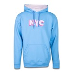 Blusão de Moletom New Era Canguru Fechado New York City NYC Sweet Winter - Masculino AZUL