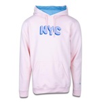 Blusão de Moletom New Era Canguru Fechado New York City NYC Sweet Winter - Masculino ROSA