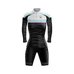 Conjunto GPX de Ciclismo: Bermuda + Camisa Manga Longa Fects - Feminino PRETO