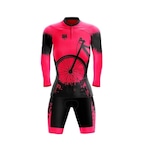 Conjunto GPX de Ciclismo: Bermuda + Camisa Manga Longa Bike - Feminino ROSA