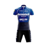 Conjunto Ciclismo Bermuda e Camisa GPX Quickstep 2021 - Masculino AZUL