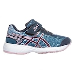 Tênis Infantil Asics Fantasy 4 AZUL ESC/ROSA