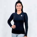 Camisa Térmica Esporte Legal Luar Manga Longa - Feminina PRETO