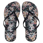 Chinelo Roxy Print Floral - Feminino PRETO