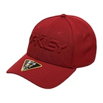 Boné Aba Curva Oakley 6 Panel Stretch Hat Embossed - Fechado - Adulto VERMELHO