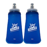 Kit 2 Garrafas Hupi Dobrável Soft Flask - 350ml AZUL