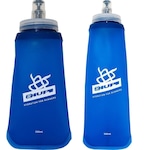 Kit 2 Garrafas Hupi Dobrável Soft Flask - 350ml AZUL