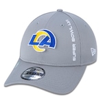 Boné Aba Curva New Era 9Forty Los Angeles Rams Super Bowl LVI Sideline - Snapback - Adulto CINZA