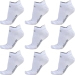 Kit Meia Invisível Hupi Casual com 09 Pares - 34 a 38 - Unissex BRANCO