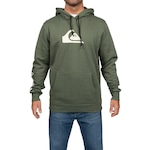 Blusão de Moletom com Capuz Quiksilver com Logo - Masculino VERDE ESCURO