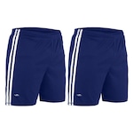 Kit de Calção Elite Essential Oreste Granillo - Masculino - 2 unidades AZUL ESC/BRANCO