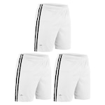 Kit de Calção Elite Oreste Granillo Plus Size - Masculino - 3 unidades BRANCO/PRETO