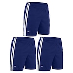 Kit de Calção Elite Essential Oreste Granillo - Infantil - 3 unidades AZUL ESC/BRANCO