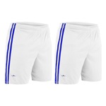 Kit de Calção Elite Oreste Granillo Plus Size - Masculino - 2 unidades BRANCO/AZUL