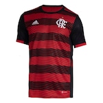 Camisa 1 CR Flamengo 22/23 adidas - Masculina Vermelho/Preto