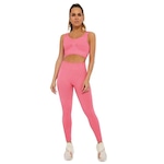 Calça Legging Alto Giro Seamless - Feminina ROSA