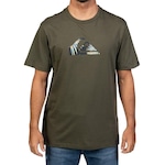 Camiseta Quiksilver Logo Indeed - Masculina VERDE ESCURO