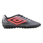 Chuteira Society Umbro Cosmic - Adulto PRETO/ROXO