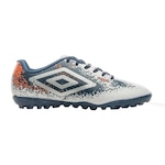 Chuteira Society Umbro Cosmic - Adulto BRANCO/LARANJA