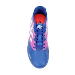 Chuteira de Futebol de Campo Umbro Insight - Adulto AZUL/ROSA