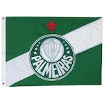 Bandeira BC Sartori Palmeiras 2 Panos 0,90 x 1,28 M VERDE/BRANCO