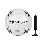 Bola de Futebol de Campo Penalty Brasil 70 R1 XXI + Bomba de Ar BRANCO/PRETO