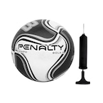 Bola de Futebol de Campo Penalty  8 X + Bomba de Ar BRANCO/PRETO