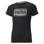 Camiseta Puma Alpha Tee G - Infantil PRETO