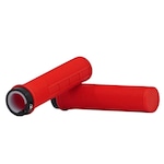 Manopla para Bicicleta Plástico Groove - 22,2X130Mm VERMELHO