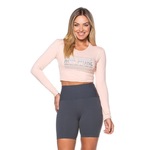 Camiseta Cropped Run More Ultracool Fit - Feminino ROSA