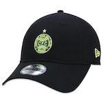 Boné Aba Curva New Era 9Twenty Futebol Coritiba - Strapback - Adulto PRETO