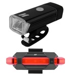 Kit de Farol 180 Lumens + Sinalizador 50 Lumens High One USB PRETO