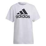 Camiseta adidas Boyfriend Logo HE6741 - Feminina BRANCO/PRETO