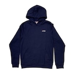 Blusão de Moletom Canguru com Capuz Fila Classic - Masculino AZUL ESCURO