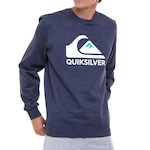 Blusão de Moletom Quiksilver Careca Full Logo - Masculino AZUL ESCURO