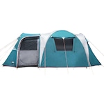 Barraca de Camping NTK Arizona até 10 pessoas e coluna D''água de 2500mm AZUL/CINZA