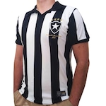 Camiseta Botafogo Retro 1995 Campeão Brasileiro RetrôMania Oficial - Masculina PRETO/BRANCO