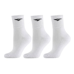 Kit de Meias Cano Médio Penalty Ecoknit - 3 Pares BRANCO