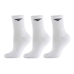 Kit de Meias Cano Médio Penalty Ecoknit - 3 Pares BRANCO