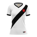 Camiseta do Vasco da Gama Braziline  Expresso - Feminina BRANCO