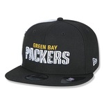 Boné Aba Reta New Era Green Bay Packers 950 Draft Font - Snapback - Adulto PRETO